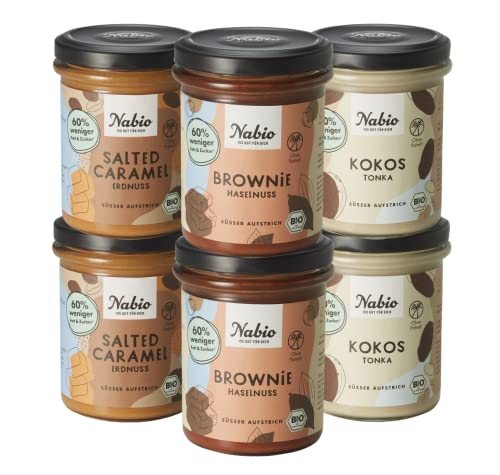 NABIO Bio süße Aufstrichbox, vegan, 6er Pack (6 x 175g) Cover