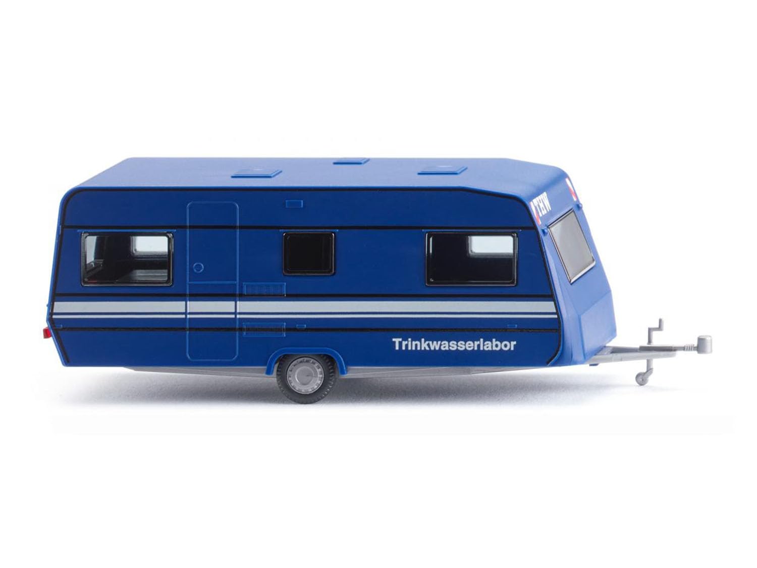 Wiking Blue 009204 Thw Caravan (Dethleffs 530) Miniature Model 1:87 Not A Toy