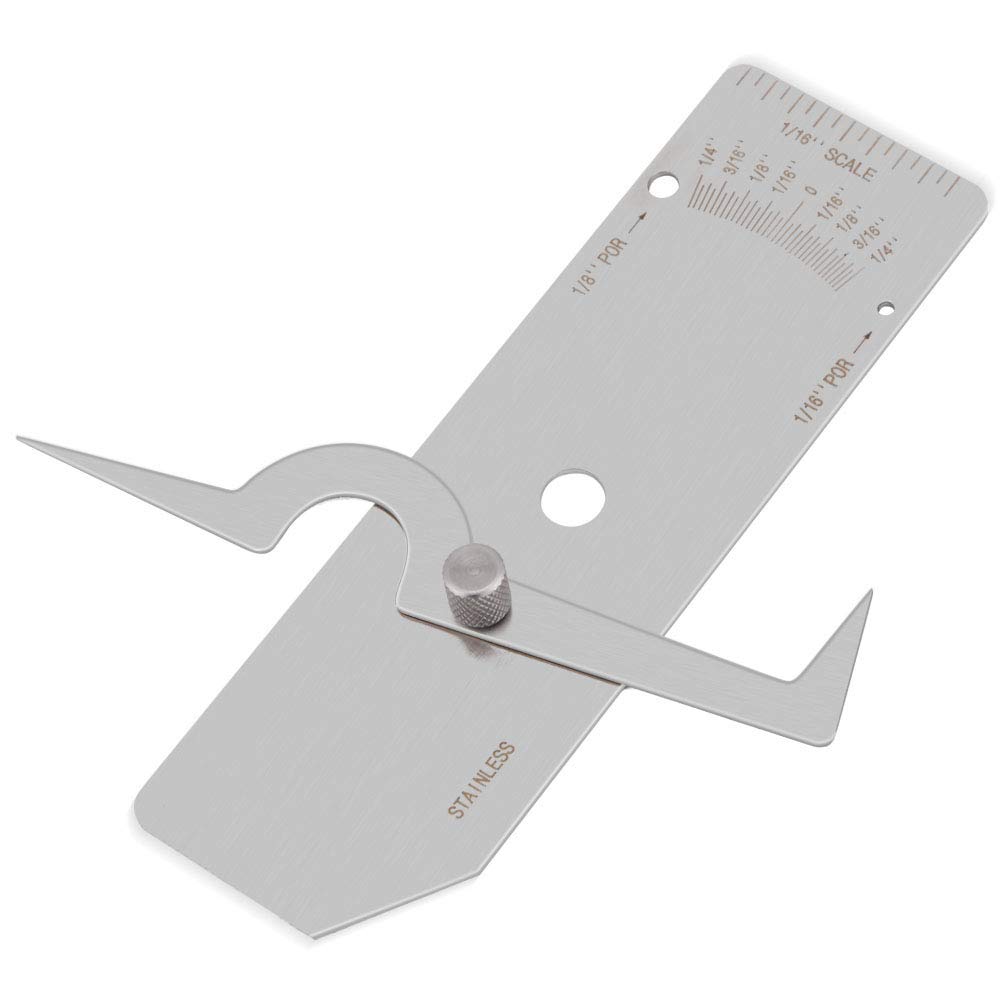 Weld Undercut Gage Singolo Calibro di Saldatura V Wac Gage per l'ispezione della Saldatura