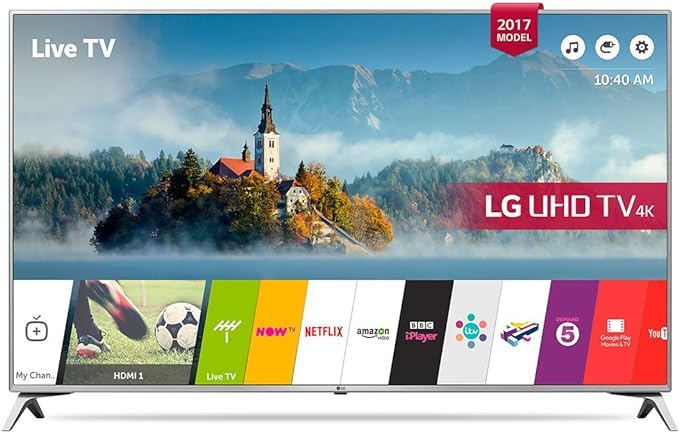 LG 49 Inch Ultra HD Smart TV - 49UJ651V, Silver: Buy Online at