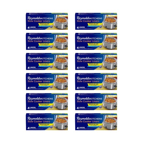 Reynolds-Kitchens-Slow-Cooker-Liners-Regular-4-Count-Pack-of-12 Reynolds Kitchens Slow Cooker Liners, Regular (4 Count, Pack of 12) - Image 1