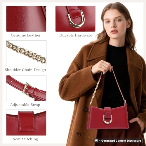Bolso de cuero pequeño para mujer con correa ajustable miniatura 3