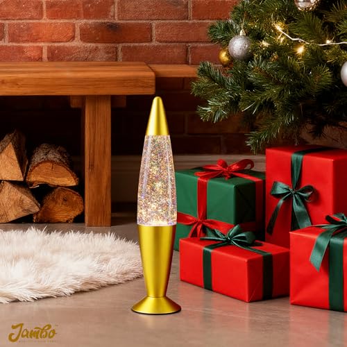Image of Jambo 16-Inch Motion Lamp (Rainbow Glitter, 16 inch) I Beautiful Liquid Lamp I Entertaining for Adults and Kids