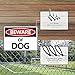 Warning Sign - No Unauthorised Entry, Aluminum Rust-Proof Security Sign, for Private Properties, Outdoor Areas, 12x8 inch