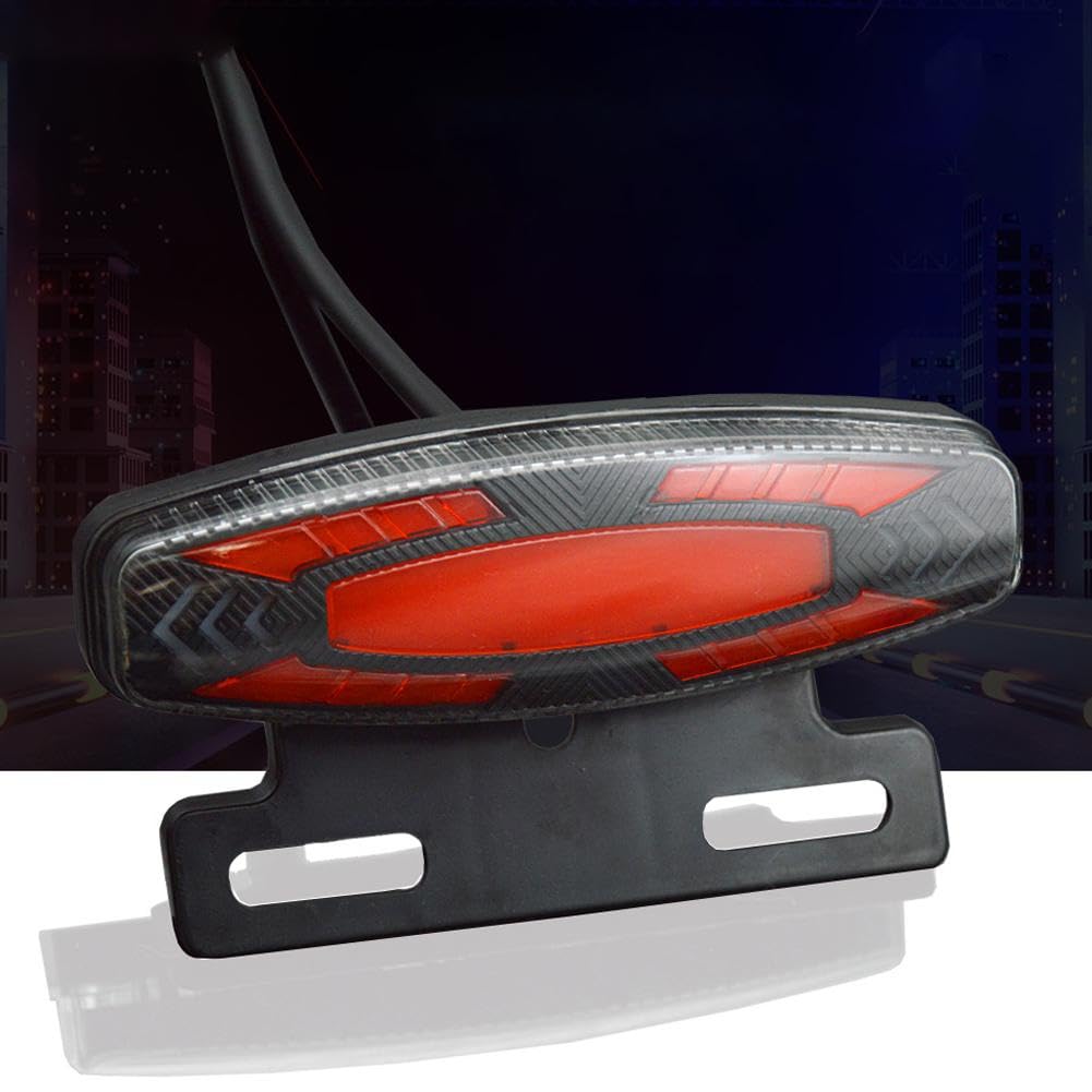 Fanale Posteriore a LED Multifunzione per Bicicletta elettrica, Luce di Sicurezza ad Alta luminosità, Luce di Segnalazione Posteriore per Mountain Bike, Luce di sterzo