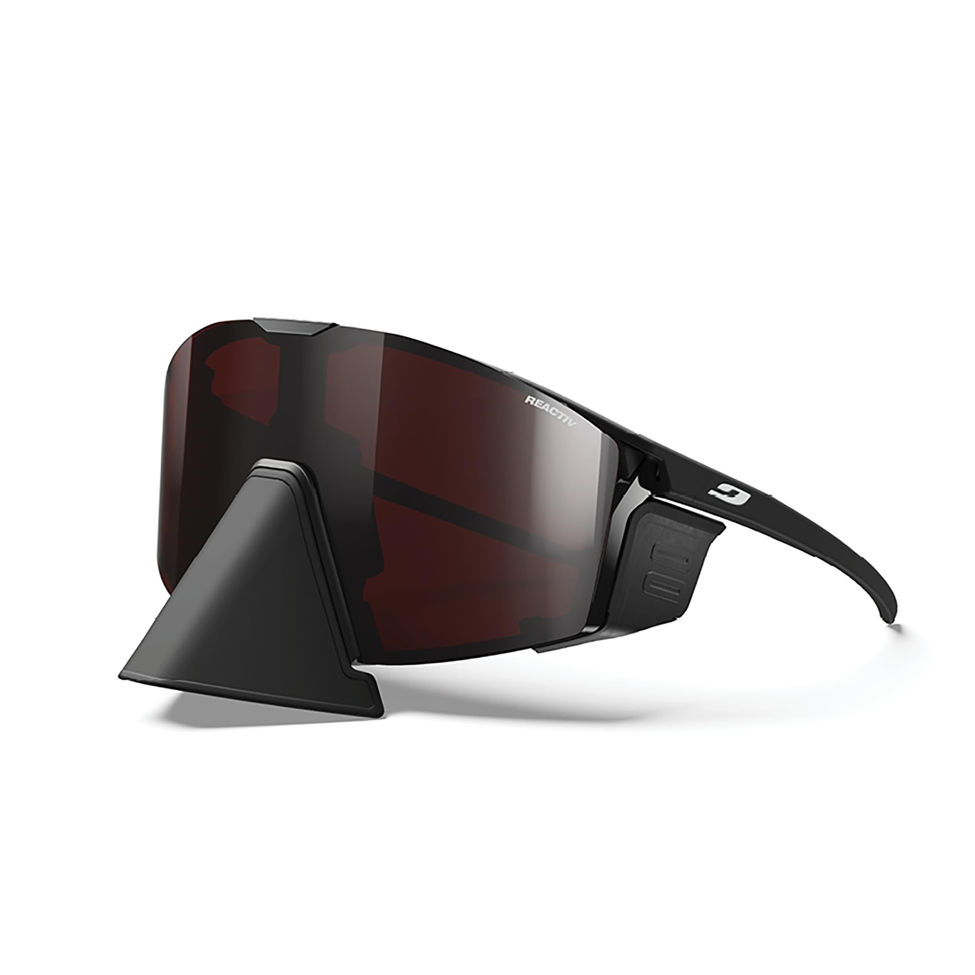 Julbo Edge Cover REACTIV Okulary przeciwsłoneczne, czarne, L Mężczyźni
