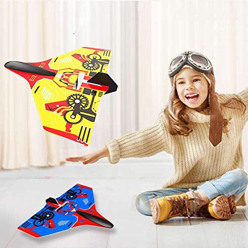 Wateralone Planeador Electrico Juguetes De Aviones para Niños Lanzando A Mano Aviones Educativos Ocio Juguetes 23 X19 X 3 Cm Boosted