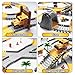264 PCS Construction Race Tracks for Kids Toys, Glow in The Dark Magic Toy Set, 2 Light Up Cars Track, 3 Construction Cars, Flexible DIY Track Set, Birthday Gift for Age 3-9 Boys Toddler Girls