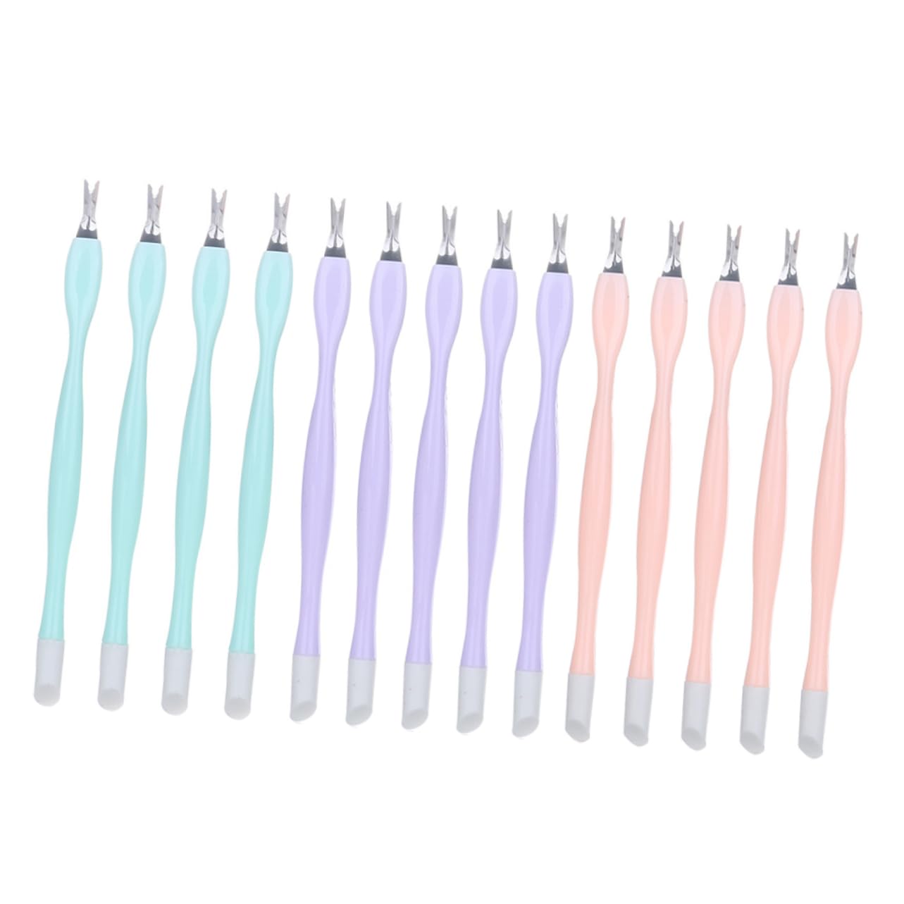 PLAFOPE Manicure Set Cuticle Remover Tool 30pcs Nail Dead Skin Trimmer Kit Random Color