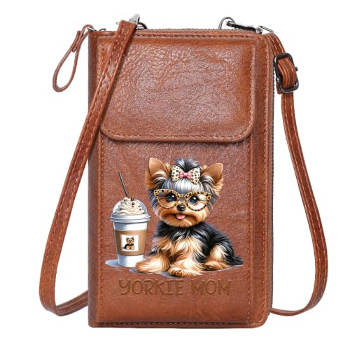 Image of KUKOO Small Crossbody Bags for Women PU Leather Cell Phone Purse Wallet with Credit Card Slots