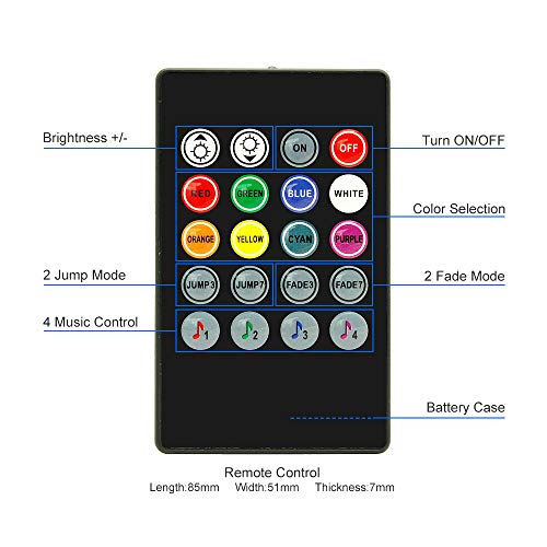 Zwbfu Carro RGB LED Faixa de luz Atmosfera Pé Luzes ambiente Controlador APP Interior do carro Luzes