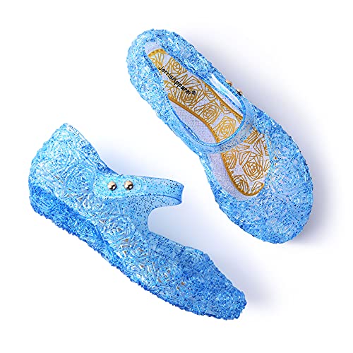 JerrisApparel Girls Princess Sandals Cosplay Party Jelly Shoes Mary Jane Costumes Flats Shoes3