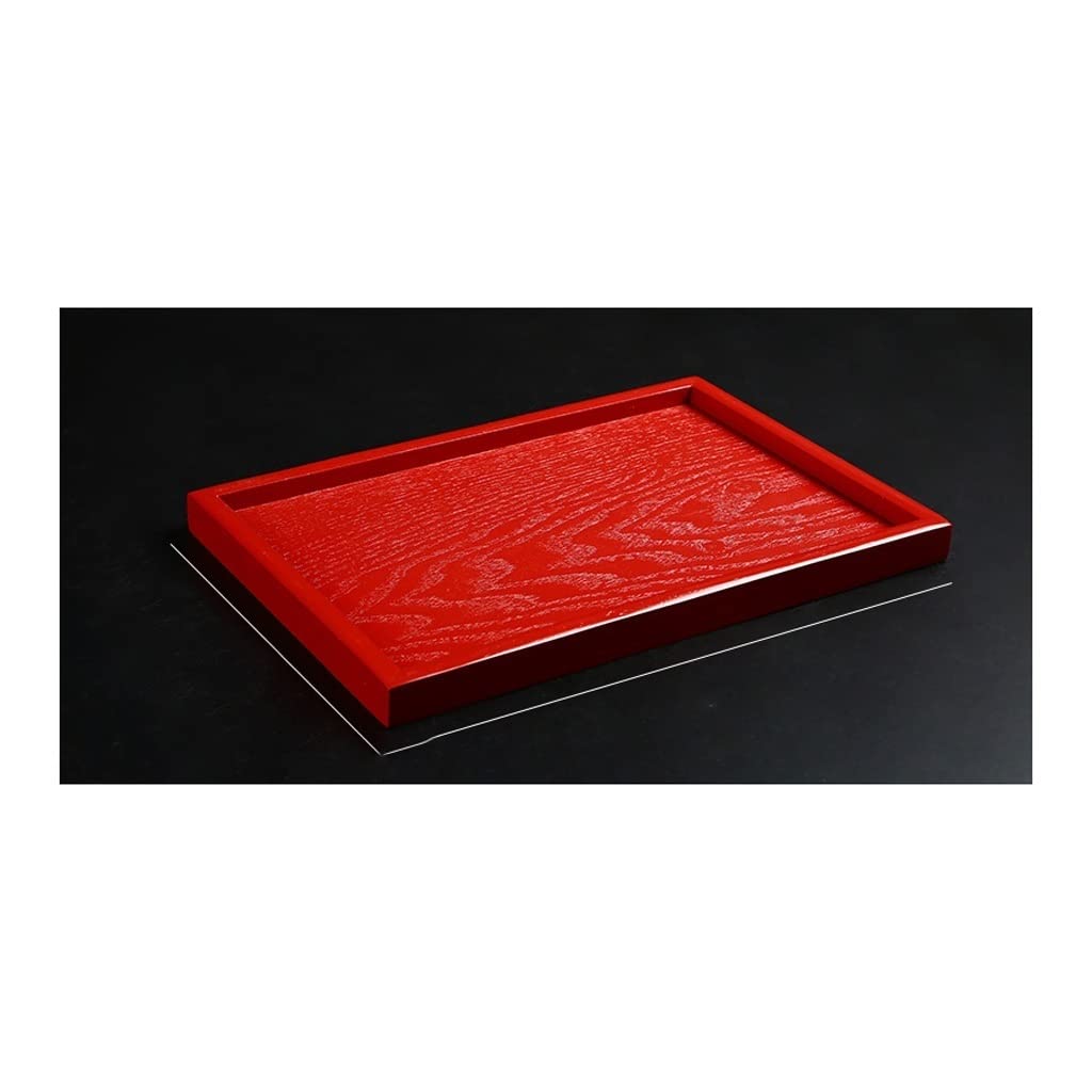 Bandeja Bandeja de Servir y Bandeja, Bandeja de Bocadillo de Madera Rectangular, Bandeja de Desayuno, decoración de Granja con Estilo Sirviendo Platos Bandejas para Servir Comida(S)