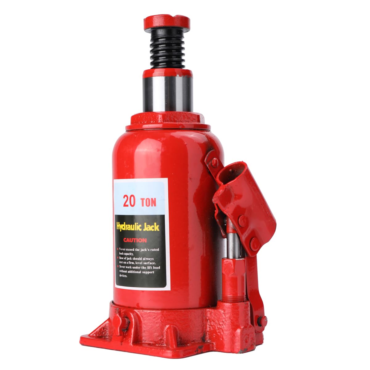 Cric Idraulico a Bottiglia 20T, Martinetto Idraulico per Auto, Altezza Regolabile 22-41 cm, Facile da Usare, Compatibile con Auto, SUV, Camion e Trattori, Design Compatto e Portatile