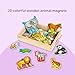 Melissa & Doug Wooden Animal Magnets Set (20 Pieces) – Farm, Zoo & Pet Fridge Magnets in Storage Box – Montessori Preschool Learning Toys for Toddlers & Kids Ages 2+ - FSC-Certified
