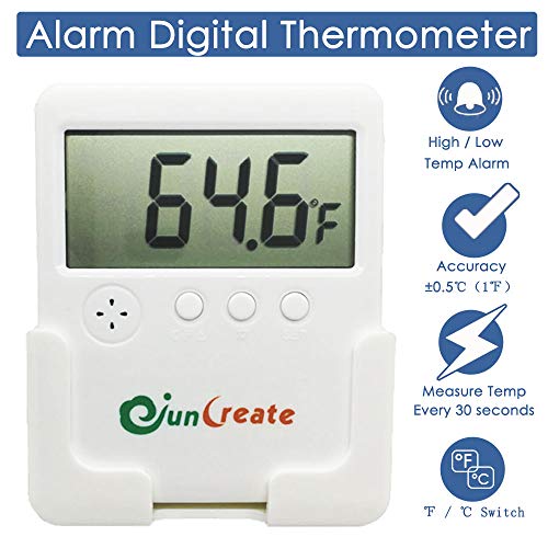 capetsma Aquarium Thermometer with Sound Alarm, LCD Fish Tank Digital Thermometer Monitor Water Temp capetsma Aquarium Thermometer with Sound Alarm, LCD Fish Tank Digital Thermometer Monitor Water Temp