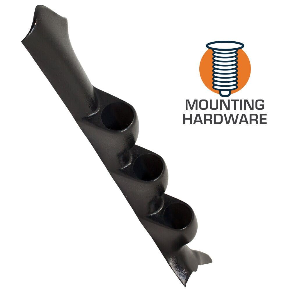 Aieosnif Black Triple Gauge 52mm Pillar ABS Plastic for Subaru for Impreza 2002-2007