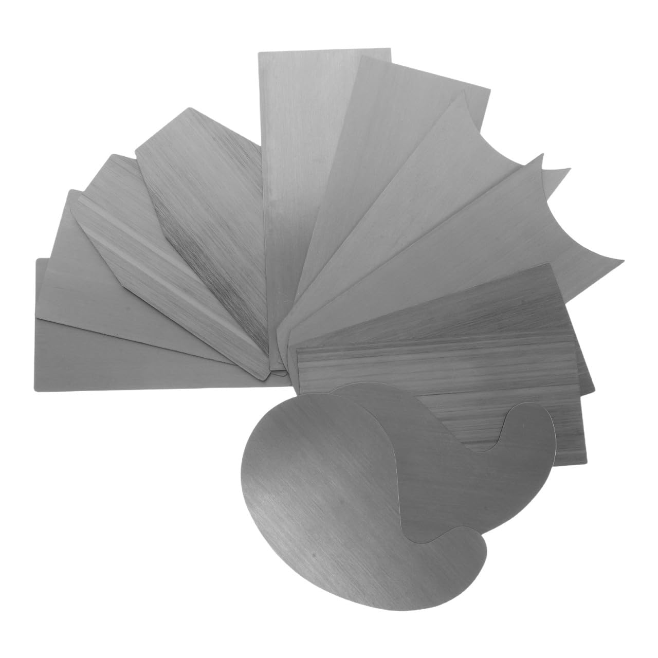 2 Set Raschietto per Legno in Acciaio Multi Forme Design Ergonomico, Strumento per Lavorazione Legno, Riparazioni Delicate e Levigatura di Grandi Superfici