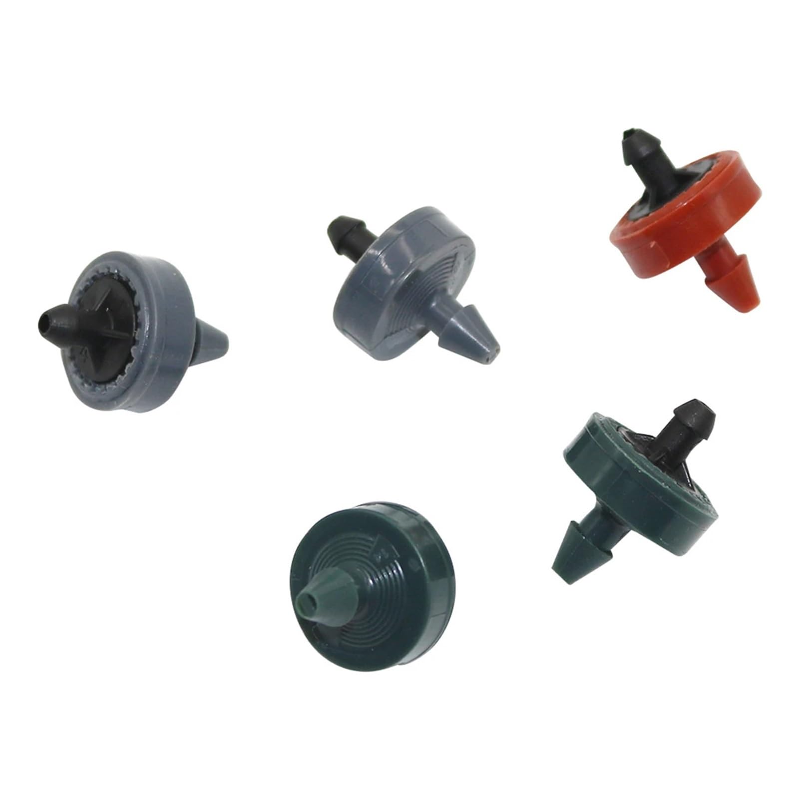 Emettitori per Irrigazione a Goccia Mini gocciolatore autocompensante da 2L/H, 4L/H, 8L/H, raccordi for irrigazione giardino e serra 4/7 mm, 500 pezzi(Red 2L)