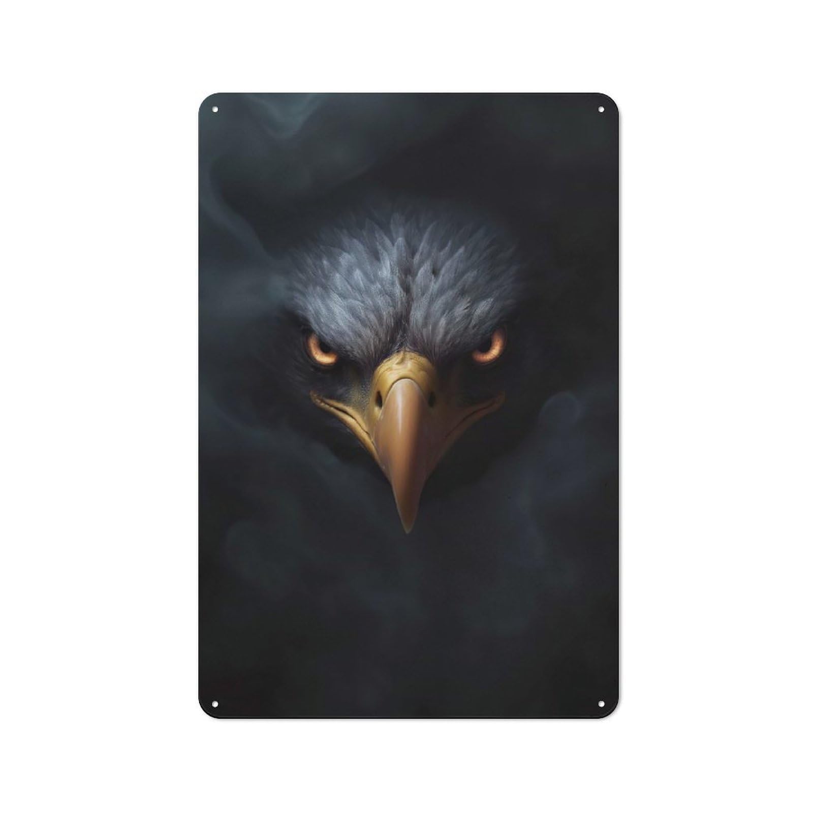 Junmoney Wild Eagle Halloween 30X20cm Retro Metal Plaque With For Kitchen Or Home Bar, For Garage, Workshop And Man Cave Decoration