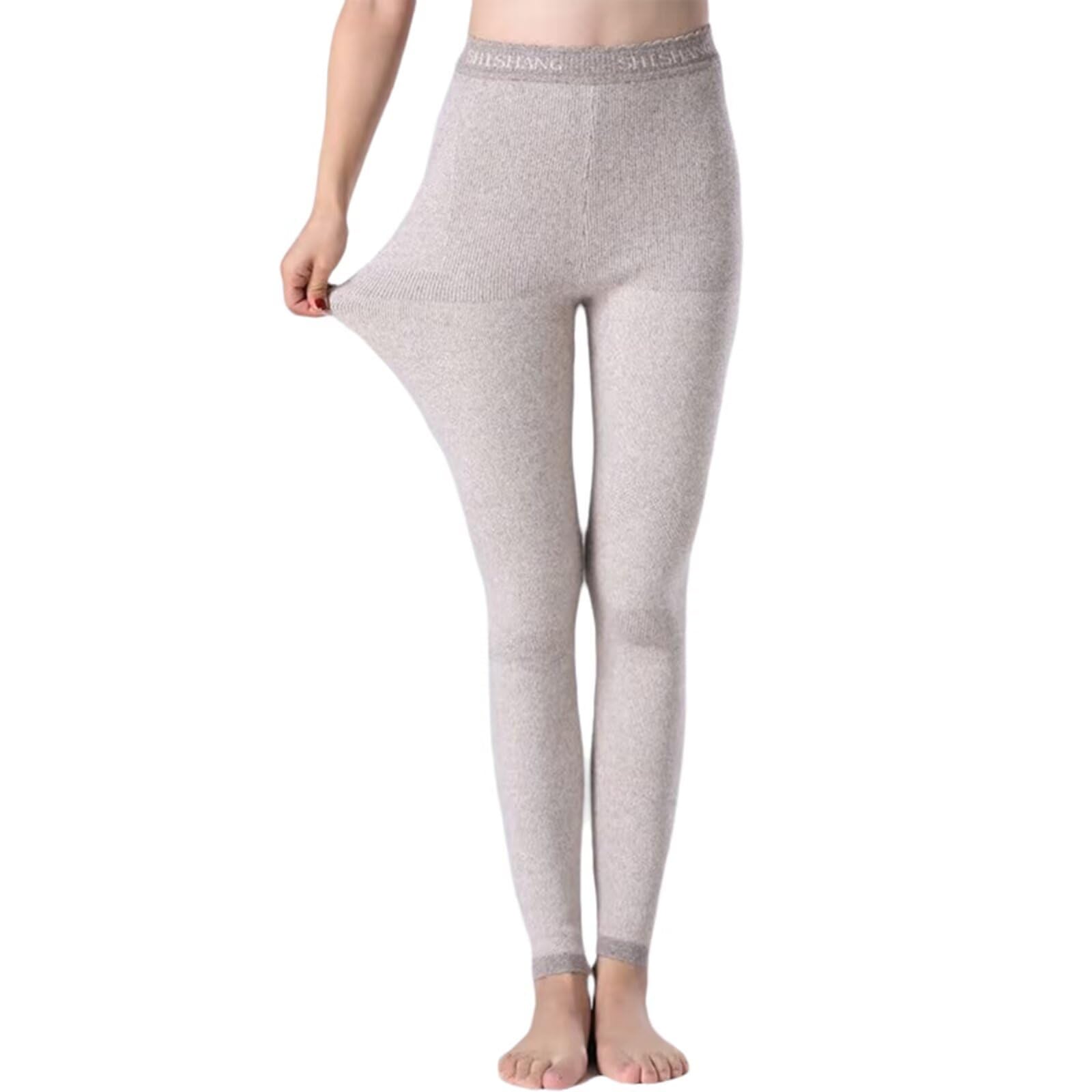 HNVAVQ Intimo Termico da Donna,Leggings 100% Cashmere, Pantaloni Termici,Collant Caldi