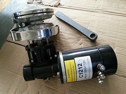 POWER4S 12V 1000W Heavy Duty Highspeed Marine Boat Anchor Winch Windlass Suitable for Boats from 32ft to 45ft C1012 (7mm DIN766 Gypsy)