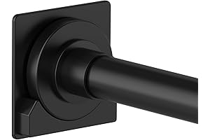 Matte Black Shower Rod - Elevate Your Bathroom Aesthetics