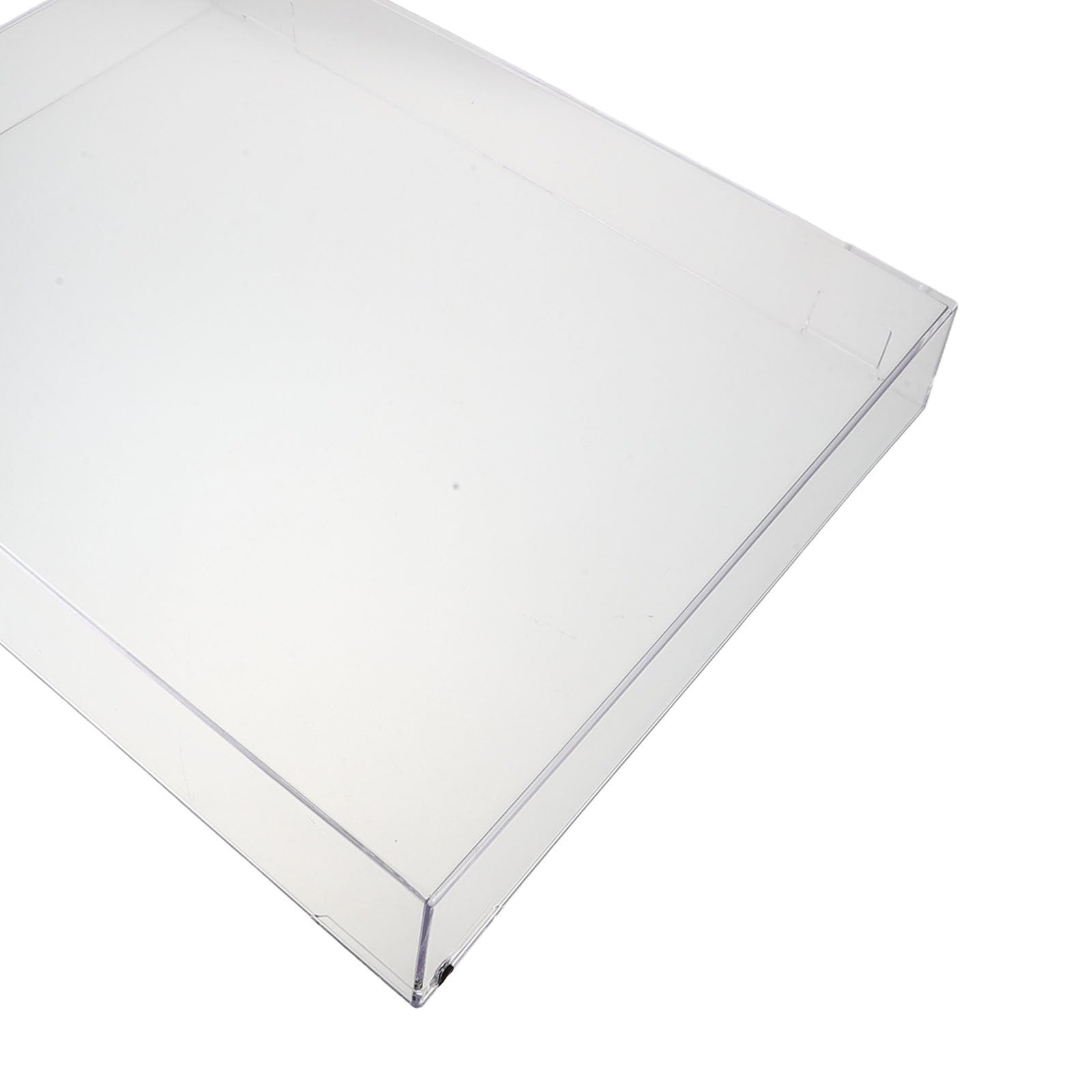 Coperchio trasparente antipolvere per giradischi in acrilico - Protezione per stereo component ideale per setup audio domestici con dimensioni 16,2x13,2x2,4 pollici