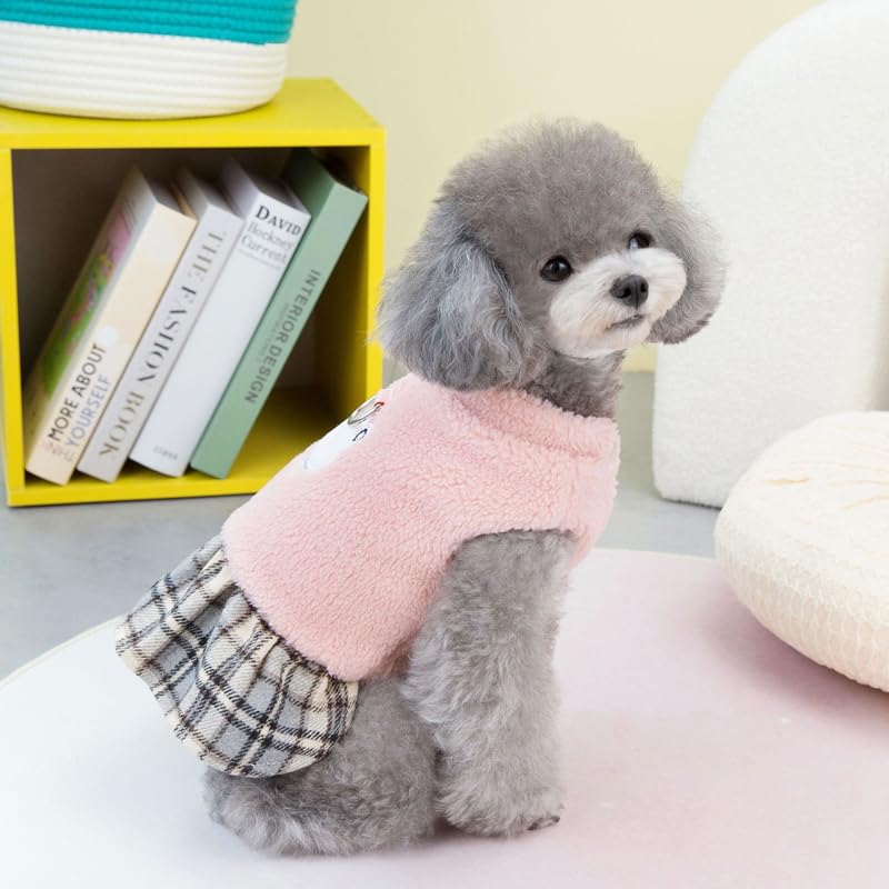 Winter Dog Dress Preppy Style Pet Sweater Skirt Dogs Cats Puppy Dresses Chihuahua Vest French Bulldog Clothes (Pink S) : Amazon.co.uk: Pet Supplies Winter Dog Dress Preppy Style Pet Sweater Skirt Dogs Cats Puppy Dresses Chihuahua Vest French Bulldog Clothes (Pink S) : Amazon.co.uk: Pet Supplies