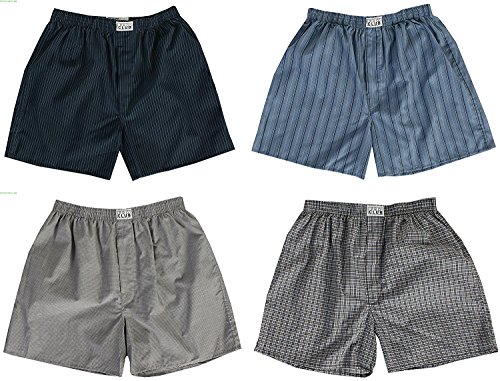 Pro Club Mens Boxer Trunks Set of 2, Multicolored, 4XL3