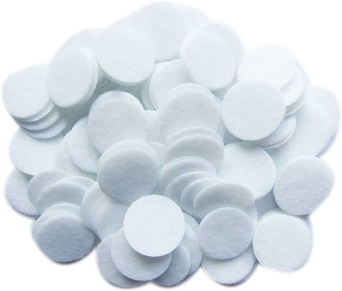 YYCRAFT Bulk 1000pcs 1 inch White Hard Wool Felt Circles for Craft Project,25mm White