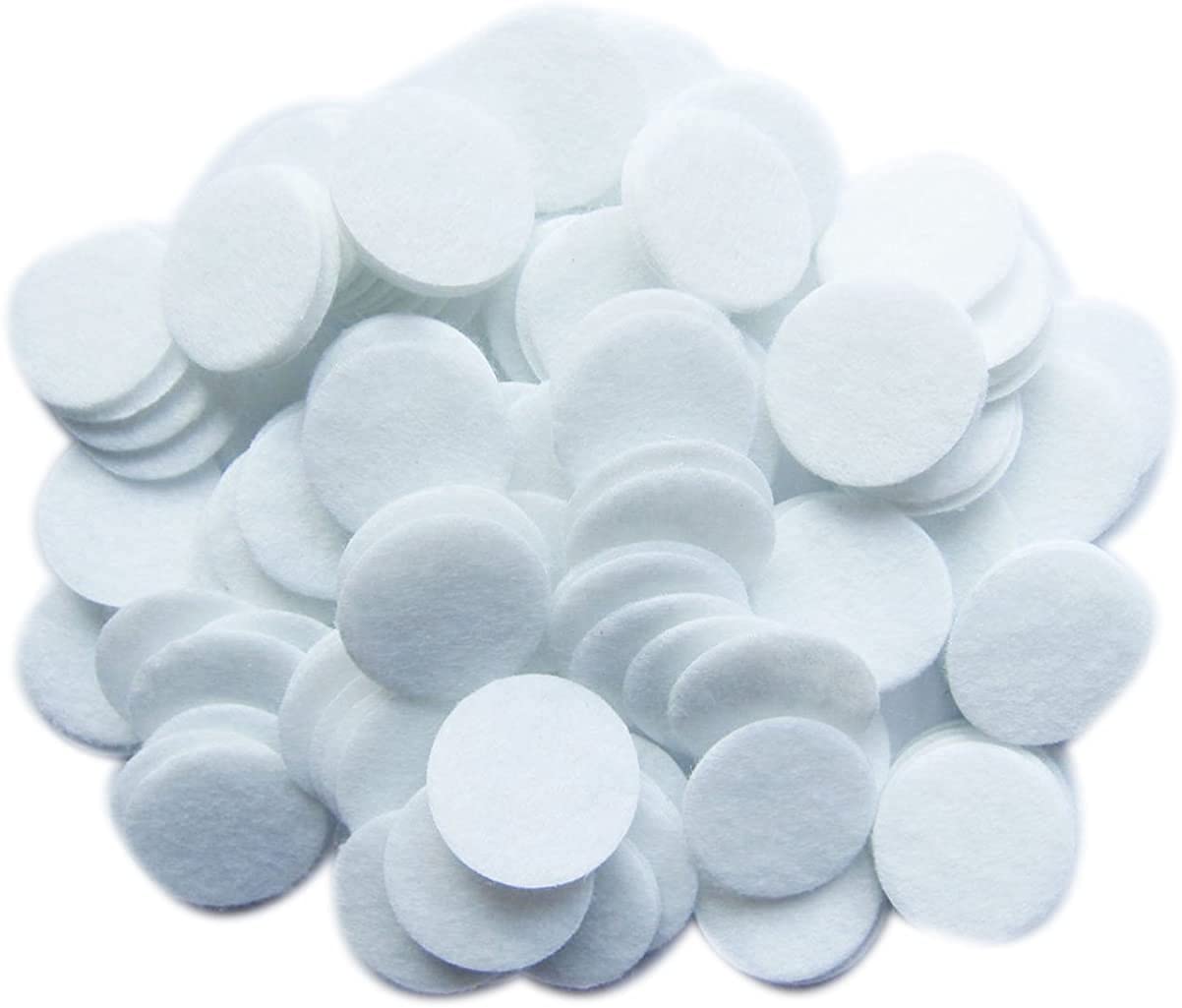 YYCRAFT 3/4" White Hard Wool Felt Circles for Craft Project-300pcs 3/4inch(20mm)