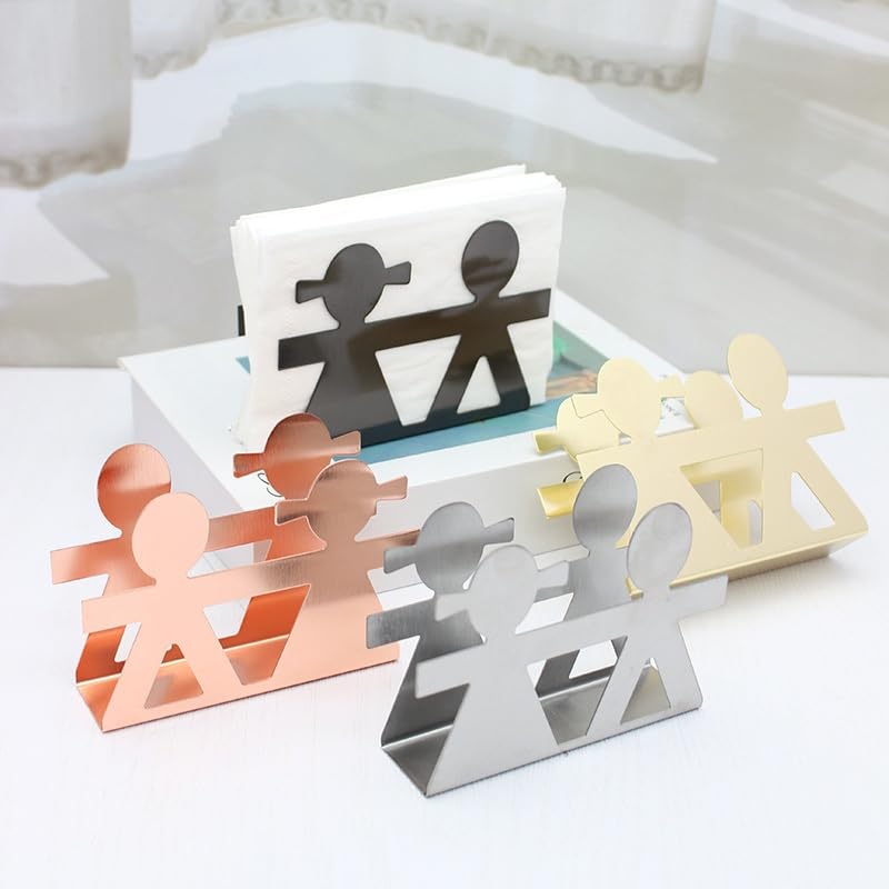 1/2PCS Stal nierdzewna Serwetnik Organizer Serwetnik Wolnostojący Serwetnik do Stołów Kuchennych Jadalnych