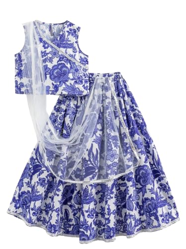 Image of Tasas Girls Floral Anarkali Kurta|Ethnic Wear for Girls|Traditional Girls Ethnic Wear|