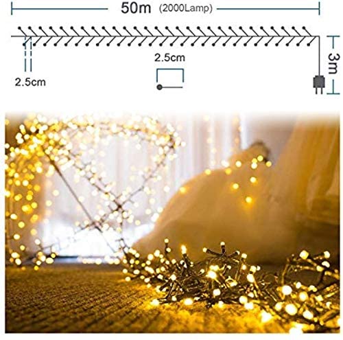 Ollny Luci Di Natale A Goccia 12m 486 LED – Bianco Freddo IP44 – 8 Modalità + Timer Per Esterno E Interno - 3