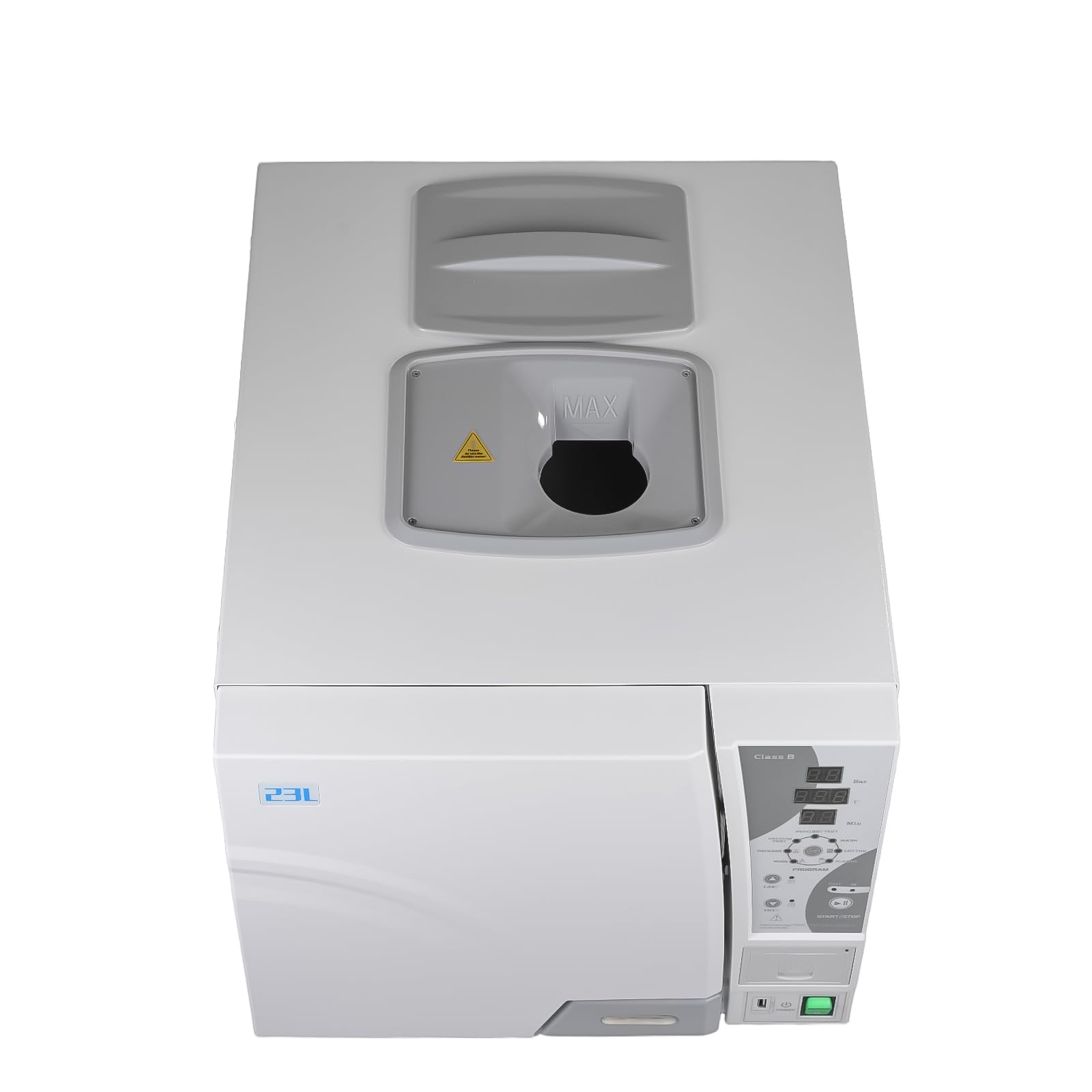 Klasse B 18L/23L Lab Pre-Vakuum Autoklav Dampfsterilisator Trocknungsfunktion mit eingebautem Drucker (23L)