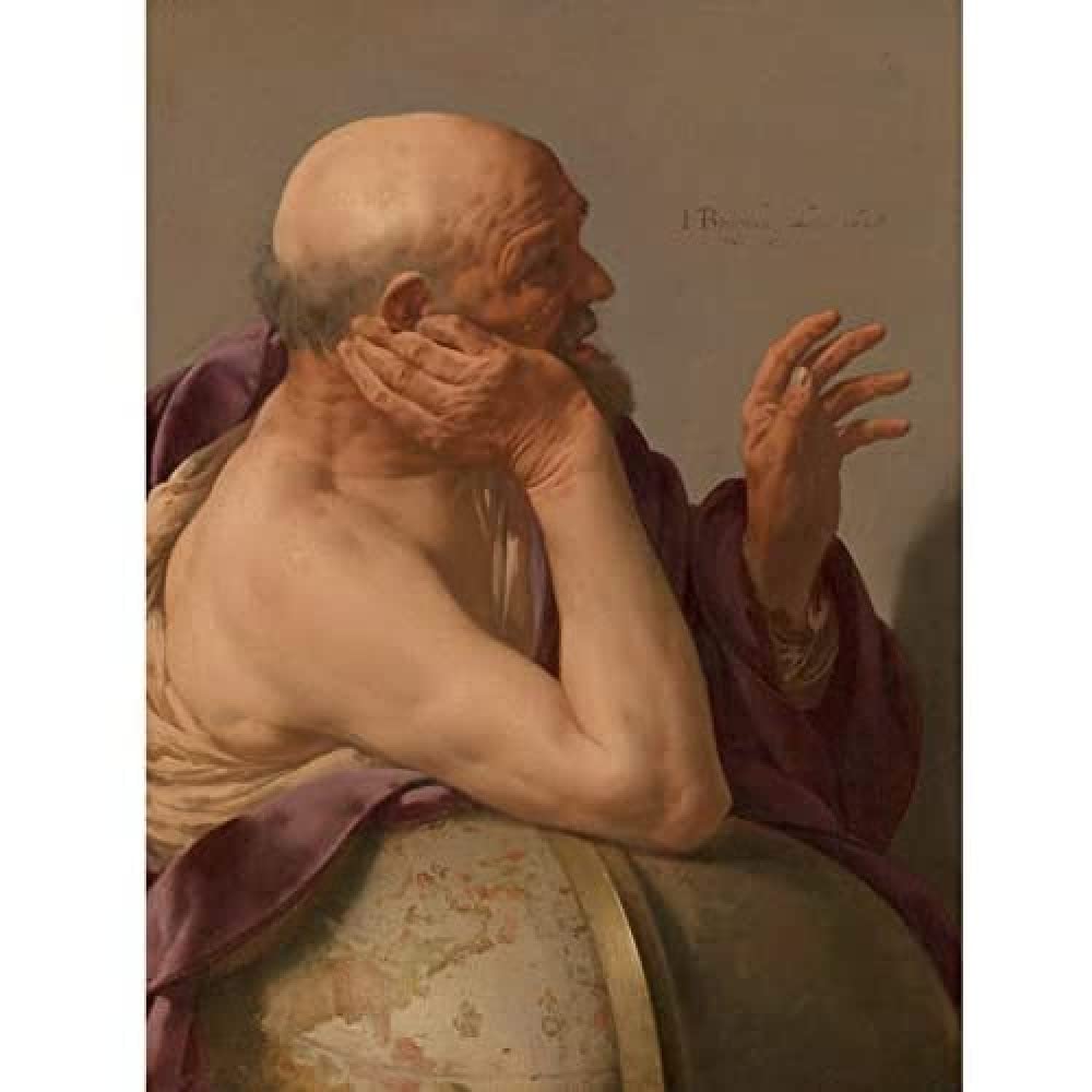 Artery8 Hendrick Ter Brugghen Heraclitus Painting Unframed Wall Art Print Poster Home Decor Premium