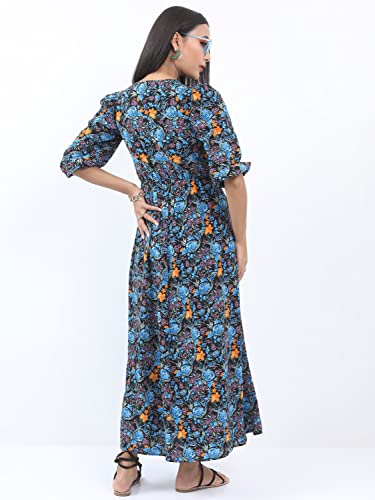 Image of Ketch Women's Fit and Flare Short Length Regular Fit Printed Short Sleeve Dress