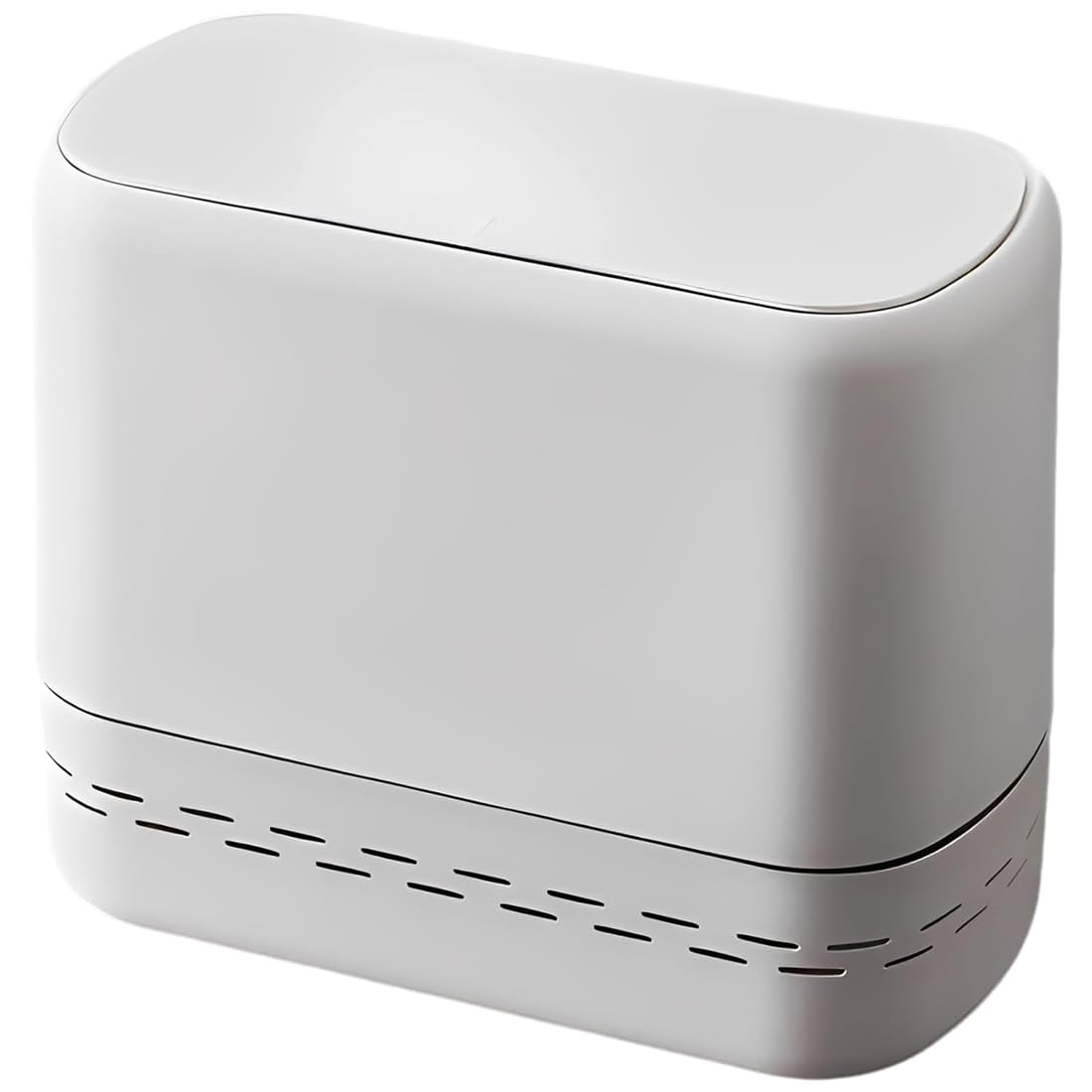 Hndhbfgrt Bathroom Trash Can with Lid, Small Plastic Waste Basket 2.4 Gallon Slim Trash Bin 10 L Narrow for Bedroom, Kitchen
