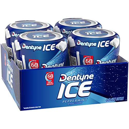 Dentyne Ice Peppermint Sugar Free Gum, 4 Bottles of 60 Pieces (240 Total Pieces) - image 8