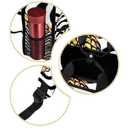 Sac à dos pour garçons à rayures noires et blanches pour l'école - 2