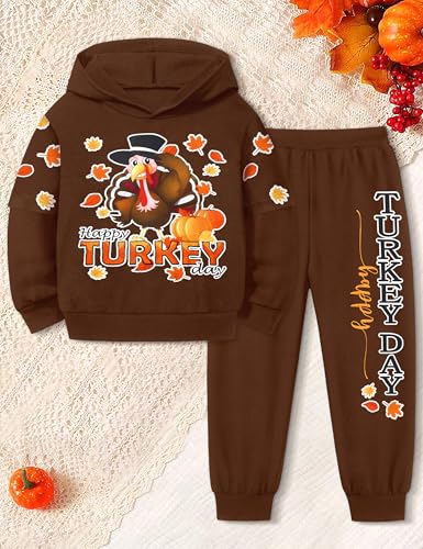 Image of Toddler Boy Clothes Dinosaur Printed Hoodies Toddler Clothes for Boys Long Sleeve Sweatpants Set T-Rex Outfits 3-7t