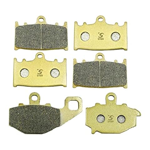 SYUU Motorcycle Front Rear Brake Pads Brakes for Kawasaki ZX-6R ZZR ZZ-R 400 1993-1999 ZR 400 1997-2001 ZZR 600 1993-2007 FA158F FA192R Cover