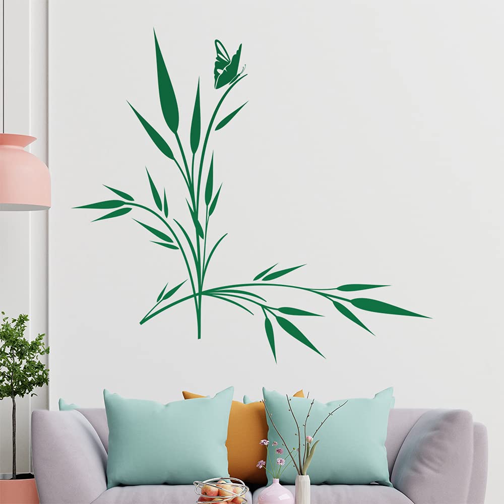 Kiwistar Erba – Linee Punti Adesivo da Parete in 6 Taglie – Wall Sticker Wall Sticker, 66_tuerkisblau, 80 x 62 cm