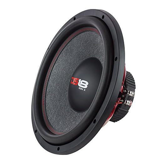 DS18 GEN-X154D Subwoofer in Black - 4 Layer Black Aluminum Voice Coil, 15", 1,100W Max Power, 500W RMS, Dual 4 Ohms, DVC - Powerful Car Audio Bass Speaker (1 Speaker)