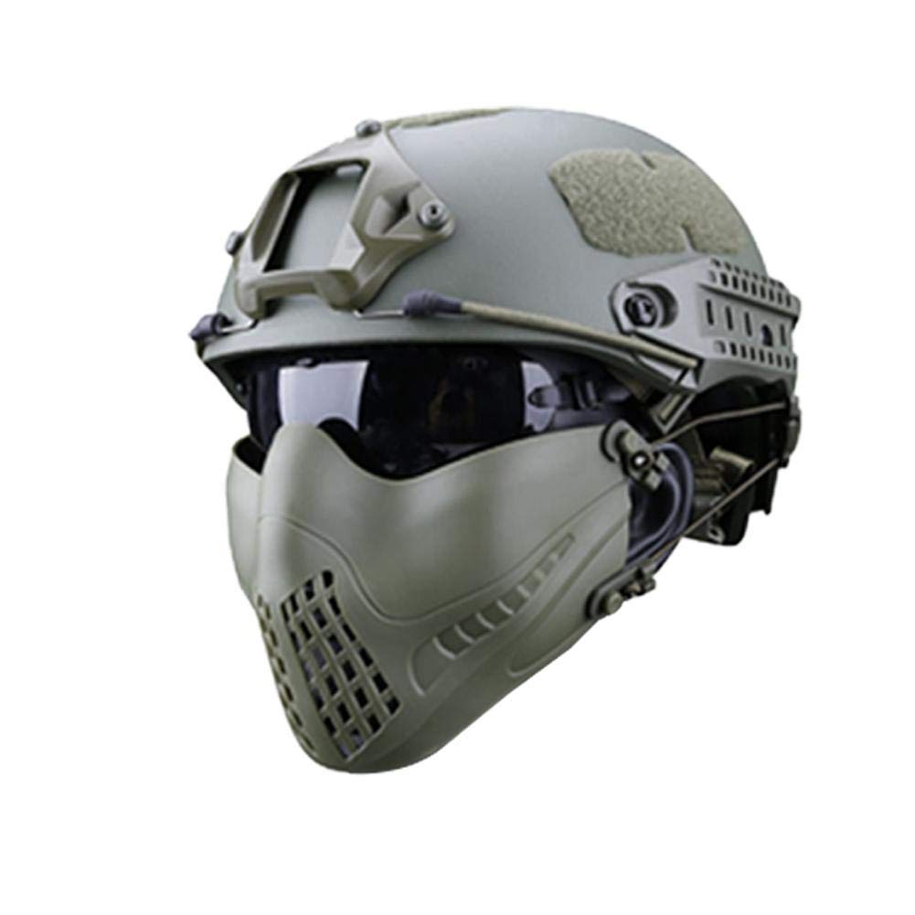 Maschera tattica da esterno con sistema di fascia a due modalità, maschera di protezione tattica per il viso, per la caccia, paintball, militare, Cosplay e Movie Prop