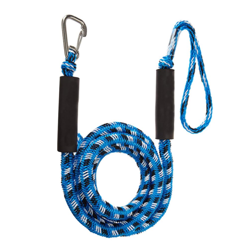 Festmacherleine Boot Bootsanlegestellen, Anlegeseile for Kajaks, Wasserfahrzeuge, SeaDoo, Jetski, Ponton, Kanu, Motorboote, Festmacherzubehör(1pcs Blue Black)