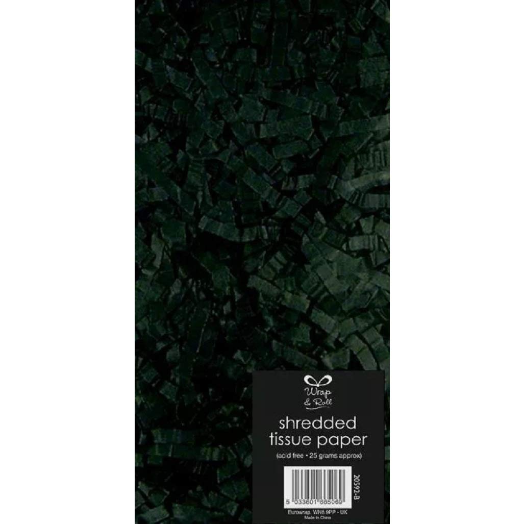Eurowrap New Shredded Tissue Paper 25G Black
