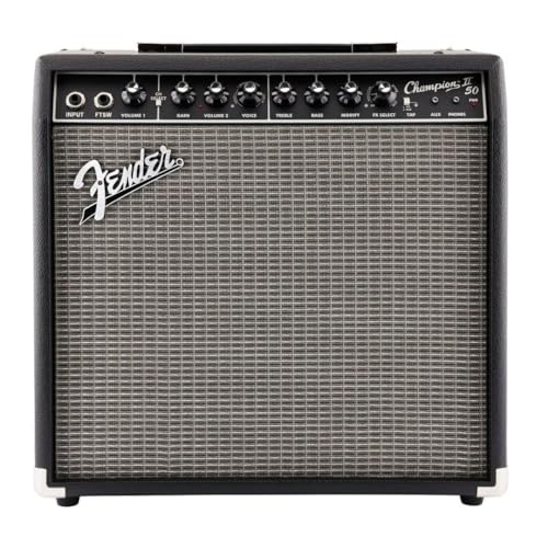 Fender Champion II 50 Guitar Amp, 50 Watts, with 2-Year Warranty, Features 12 Built-In Effects Models
