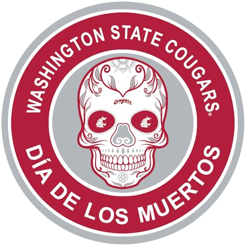 Fan Creations WashingtonState 16in Round Sugar Skull Home Decor Sign
